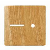 Placa p/ 1 Interruptor + Fruo 4x4 - Novara Avelã 